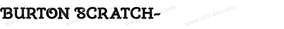 Burton Scratch字体转换